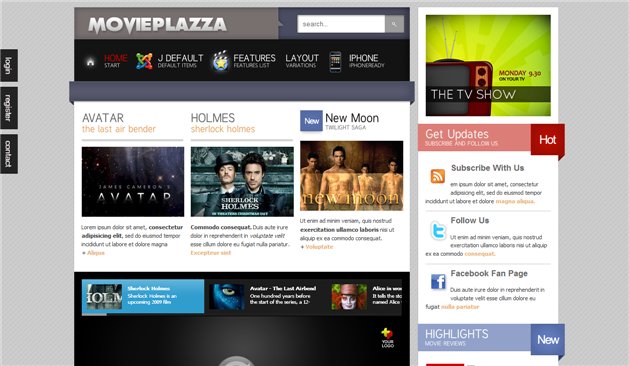 Movie Plazza - Joomla Movie Reviews Website