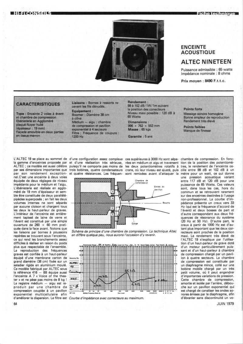 altec model 19 components